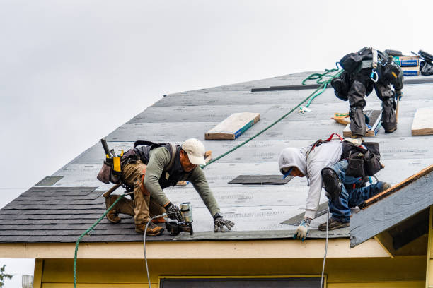 Professional Gutter Installation technician working in Rosemont, IL
